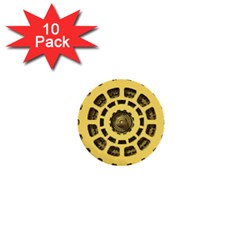 Gears 1  Mini Buttons (10 Pack) 