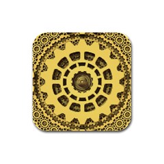 Gears Rubber Square Coaster (4 Pack)  by Nexatart