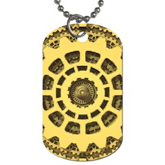 Gears Dog Tag (one Side) by Nexatart