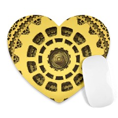 Gears Heart Mousepads by Nexatart