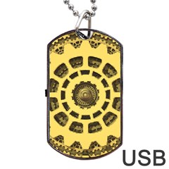 Gears Dog Tag Usb Flash (one Side)