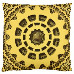 Gears Large Cushion Case (two Sides) by Nexatart