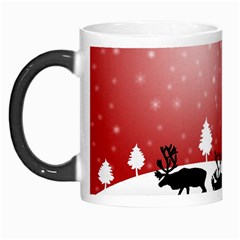 Reindeer In Snow Morph Mugs by Nexatart