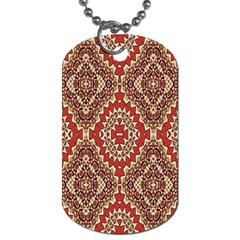 Seamless Carpet Pattern Dog Tag (two Sides)