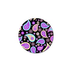 Paisley Pattern Background Colorful Golf Ball Marker