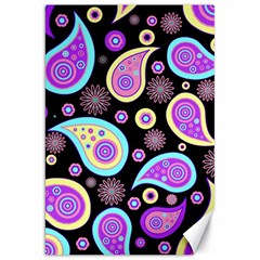 Paisley Pattern Background Colorful Canvas 20  X 30  