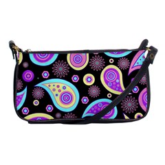 Paisley Pattern Background Colorful Shoulder Clutch Bags