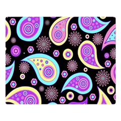 Paisley Pattern Background Colorful Double Sided Flano Blanket (large) 