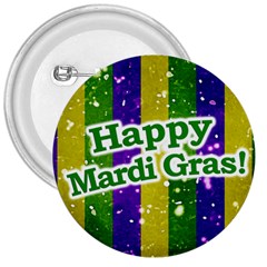 Happy Mardi Gras Poster 3  Buttons by dflcprints