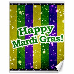 Happy Mardi Gras Poster Canvas 18  X 24   by dflcprints