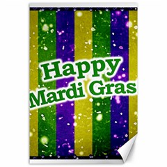 Happy Mardi Gras Poster Canvas 24  X 36  by dflcprints