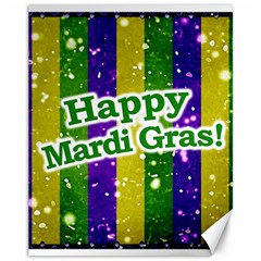 Happy Mardi Gras Poster Canvas 11  X 14   by dflcprints