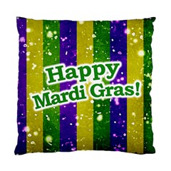 Happy Mardi Gras Poster Standard Cushion Case (one Side) by dflcprints