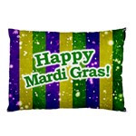 Happy Mardi Gras Poster Pillow Case 26.62 x18.9  Pillow Case