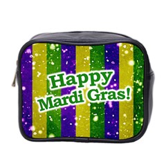 Happy Mardi Gras Poster Mini Toiletries Bag 2-side by dflcprints