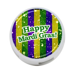 Happy Mardi Gras Poster 4-port Usb Hub (two Sides) 