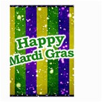 Happy Mardi Gras Poster Large Garden Flag (Two Sides) Front