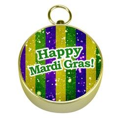 Happy Mardi Gras Poster Gold Compasses by dflcprints