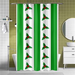 Holly Shower Curtain 48  X 72  (small)  by Nexatart