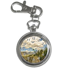 Valley And Andes Range Mountains Latacunga Ecuador Key Chain Watches by dflcprints