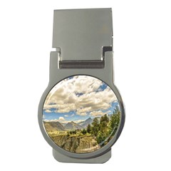 Valley And Andes Range Mountains Latacunga Ecuador Money Clips (round)  by dflcprints