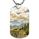 Valley And Andes Range Mountains Latacunga Ecuador Dog Tag (Two Sides) Front