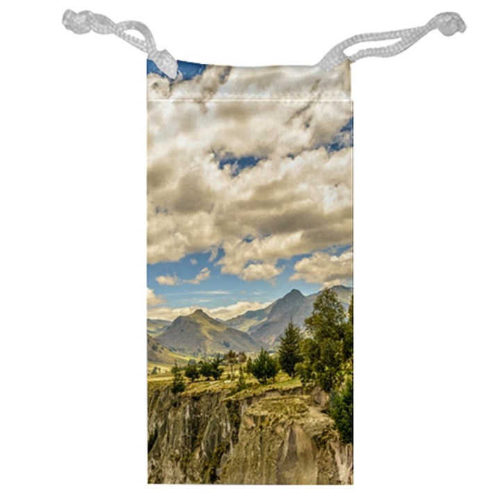 Valley And Andes Range Mountains Latacunga Ecuador Jewelry Bag