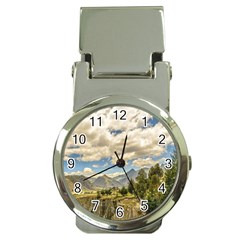 Valley And Andes Range Mountains Latacunga Ecuador Money Clip Watches by dflcprints