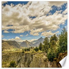 Valley And Andes Range Mountains Latacunga Ecuador Canvas 12  X 12   by dflcprints