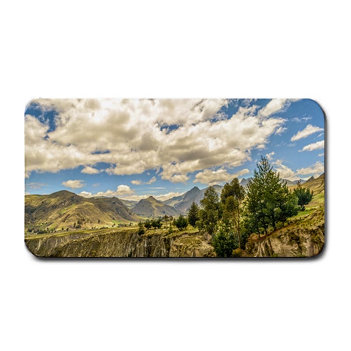 Valley And Andes Range Mountains Latacunga Ecuador Medium Bar Mats