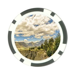 Valley And Andes Range Mountains Latacunga Ecuador Poker Chip Card Guard by dflcprints