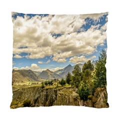 Valley And Andes Range Mountains Latacunga Ecuador Standard Cushion Case (two Sides) by dflcprints