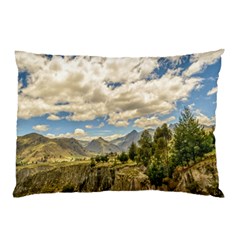 Valley And Andes Range Mountains Latacunga Ecuador Pillow Case by dflcprints