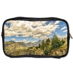 Valley And Andes Range Mountains Latacunga Ecuador Toiletries Bags by dflcprints