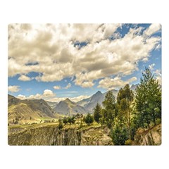 Valley And Andes Range Mountains Latacunga Ecuador Double Sided Flano Blanket (large)  by dflcprints