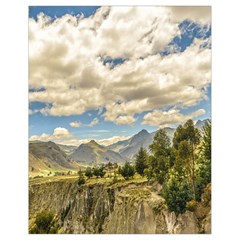 Valley And Andes Range Mountains Latacunga Ecuador Drawstring Bag (small) by dflcprints