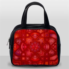 Geometric Line Art Background Classic Handbags (one Side)