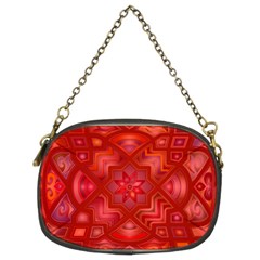 Geometric Line Art Background Chain Purses (two Sides) 