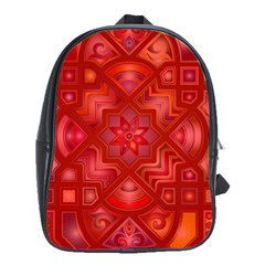 Geometric Line Art Background School Bags (xl) 