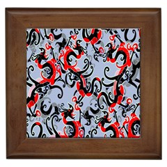 Dragon Pattern Framed Tiles