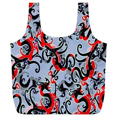 Dragon Pattern Full Print Recycle Bags (l)  by Nexatart