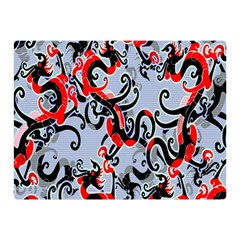 Dragon Pattern Double Sided Flano Blanket (mini) 