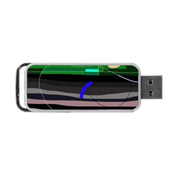 Abstraction Portable Usb Flash (two Sides) by Valentinaart