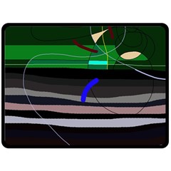 Abstraction Double Sided Fleece Blanket (large) 