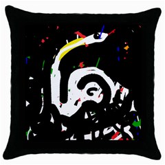 Abstraction Throw Pillow Case (Black)