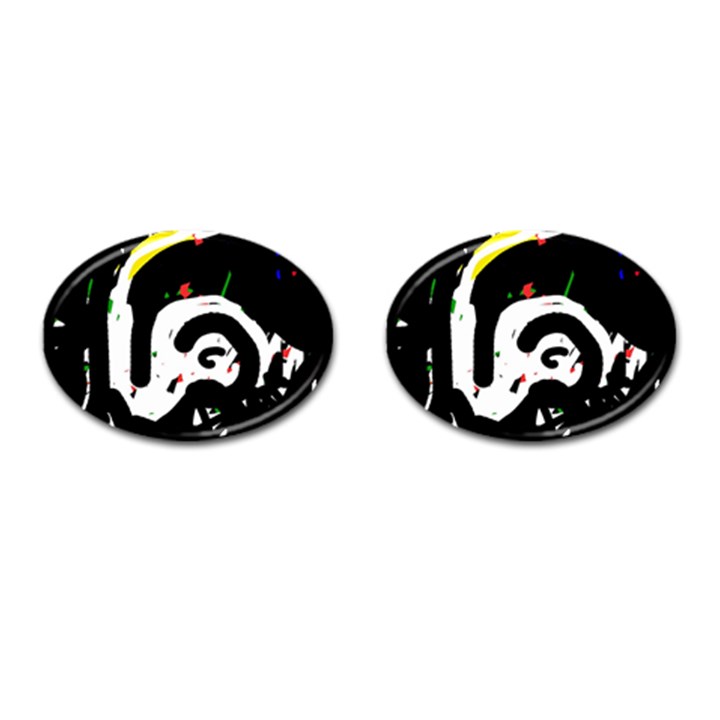 Abstraction Cufflinks (Oval)