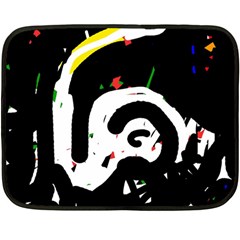 Abstraction Fleece Blanket (mini) by Valentinaart