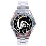 Abstraction Stainless Steel Analogue Watch Front