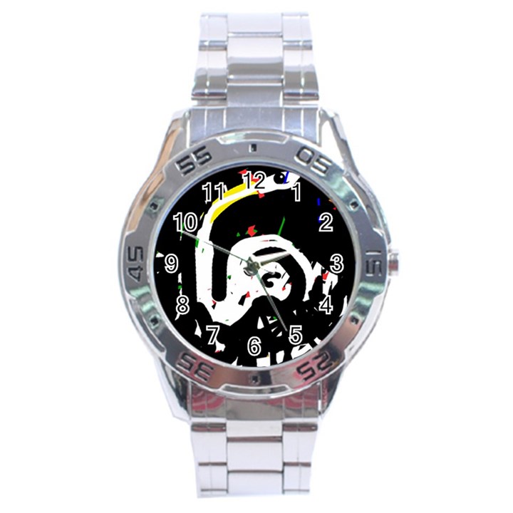 Abstraction Stainless Steel Analogue Watch