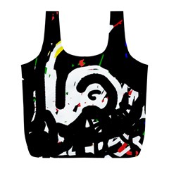 Abstraction Full Print Recycle Bags (l)  by Valentinaart